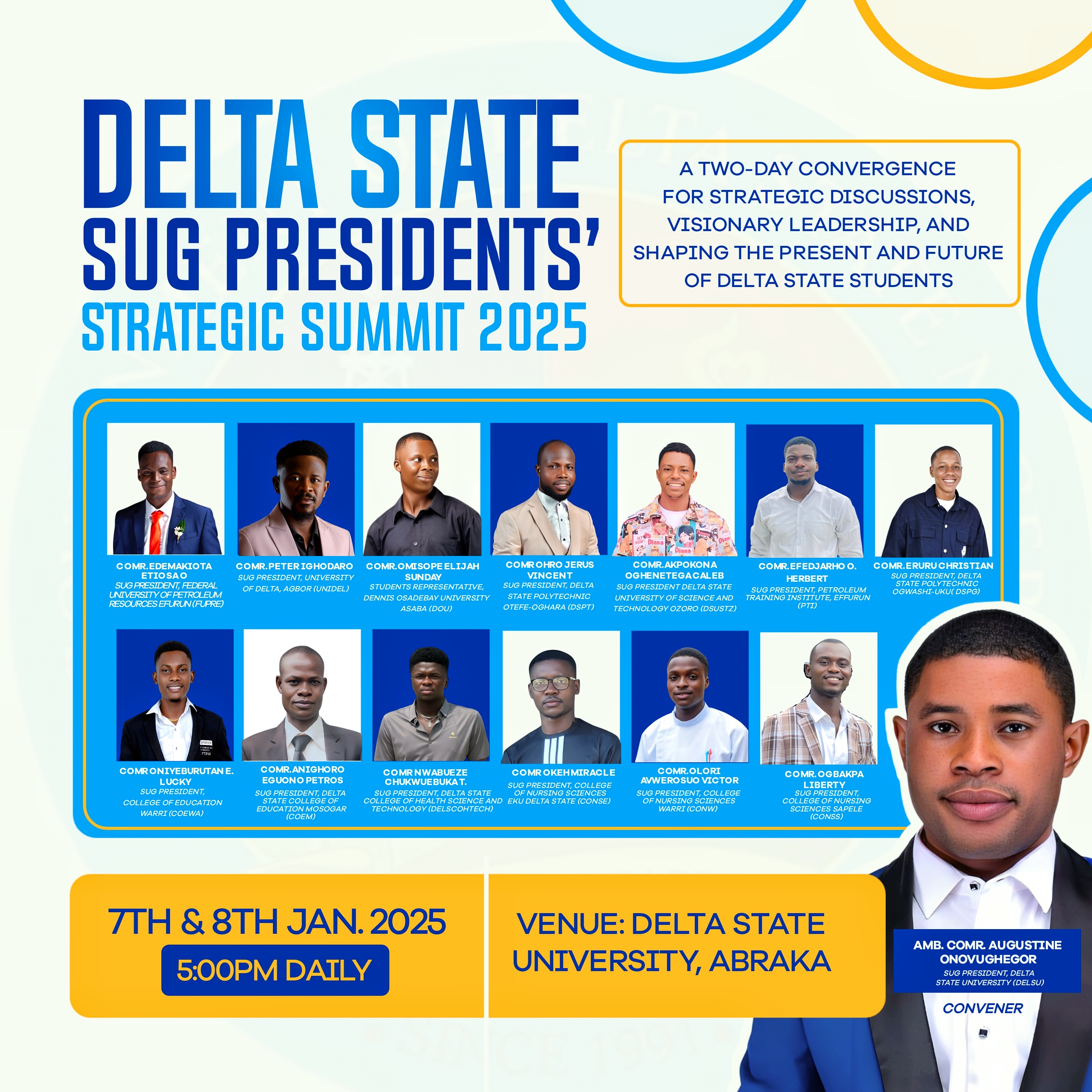 SUG PRESIDENTS' STRATEGIC SUMMIT 2025