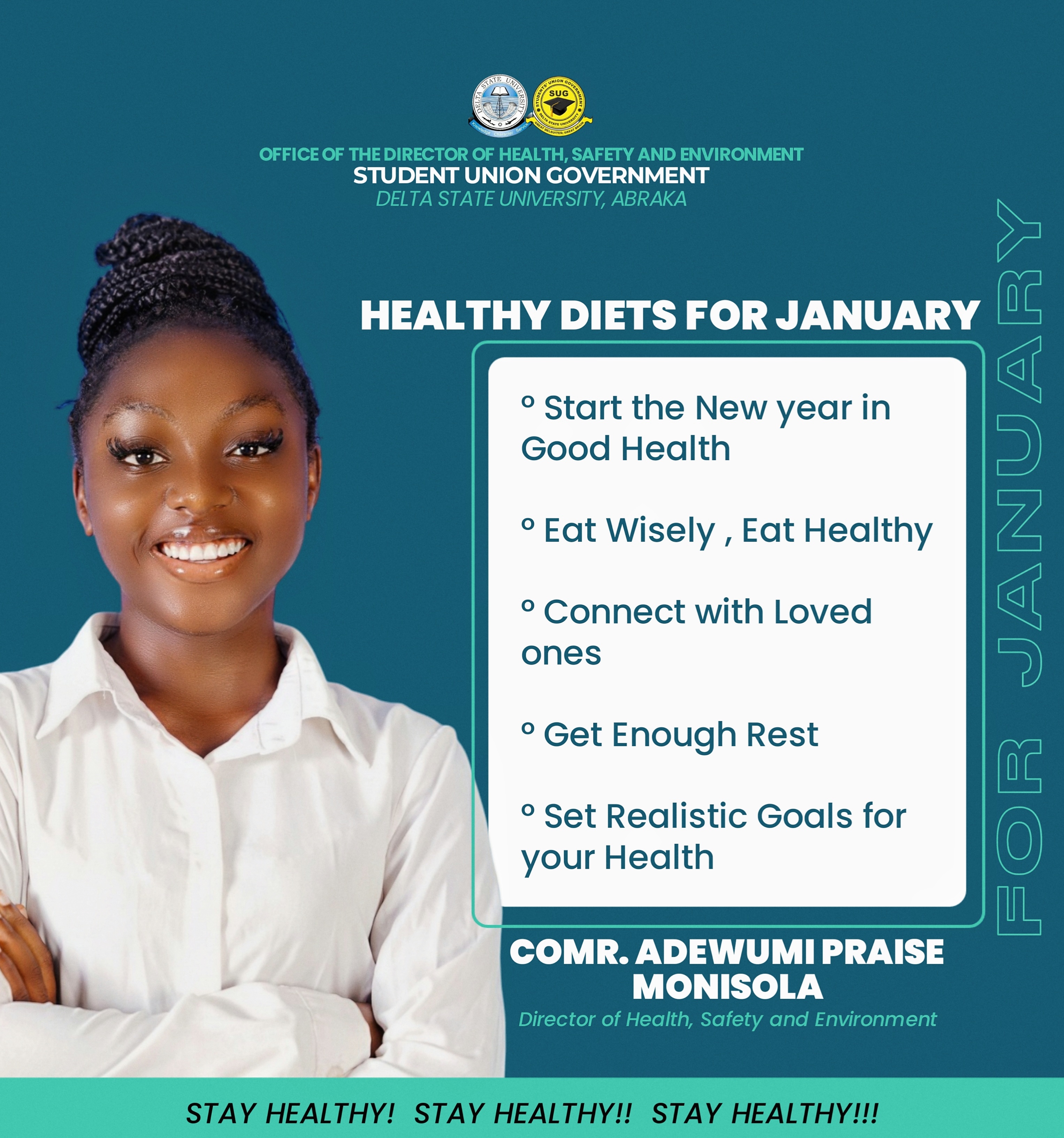 HEALTH DIET FOR JANAURY